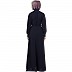 Umbrella abaya with cuff sleeves- Navy Blue